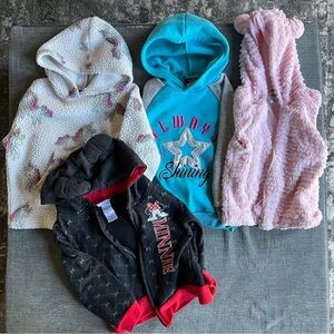 Bundle 5T girls hooded sweaters and jackets